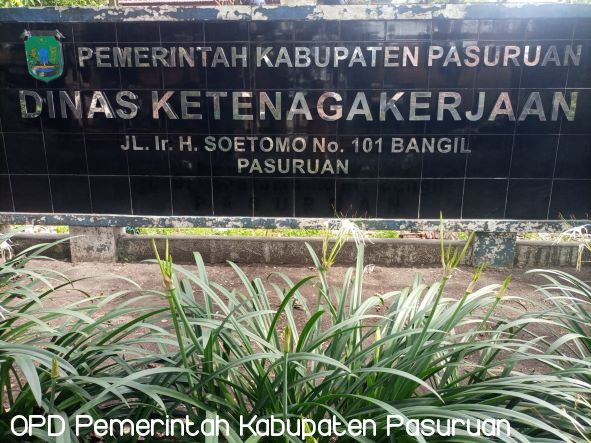 Januari 2023 Kantor  Dinas Ketenagakerjaan Kabupaten Pasuruan pindah Gedung